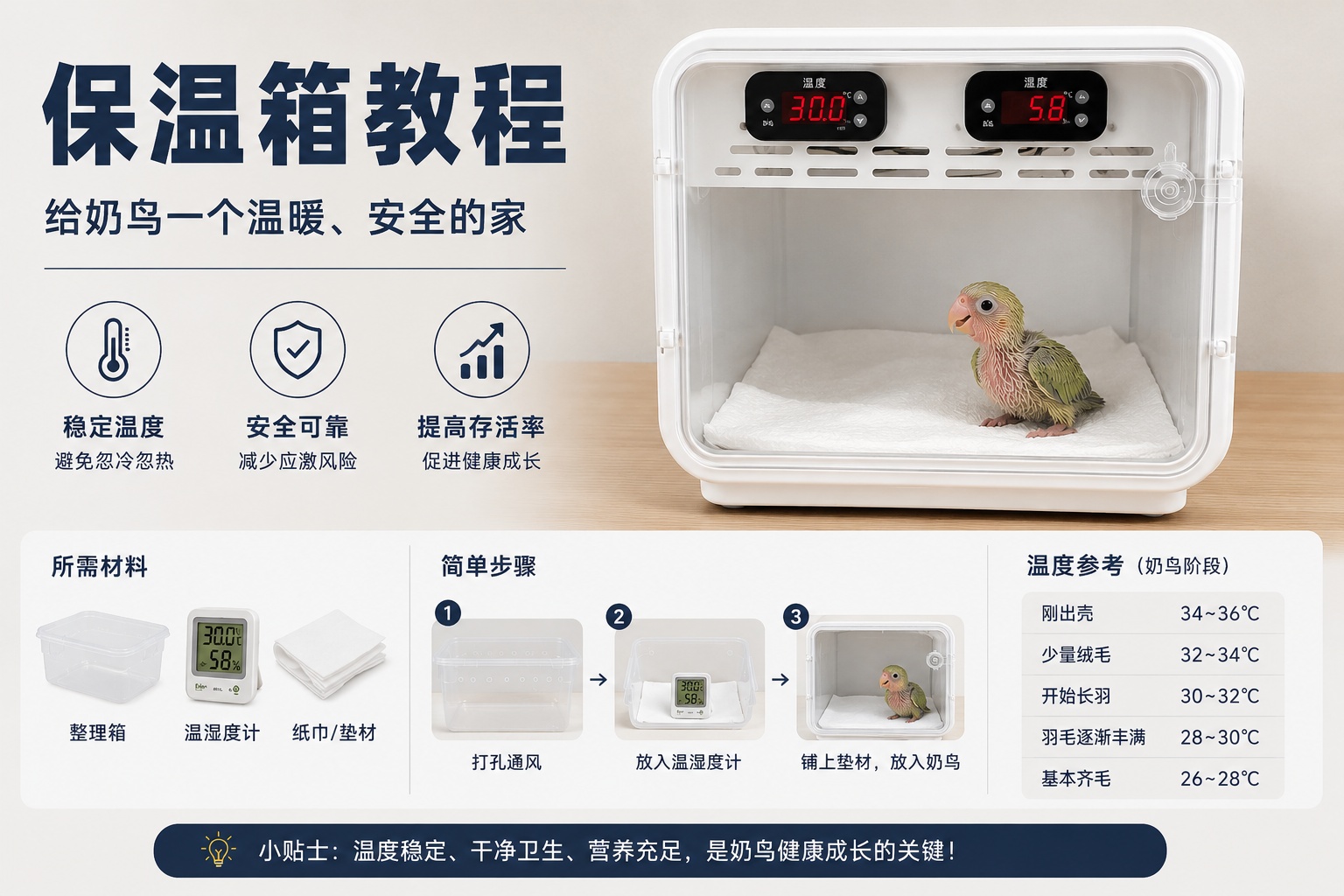奶鸟保温箱教程|新手也能学会的安全保温方案
